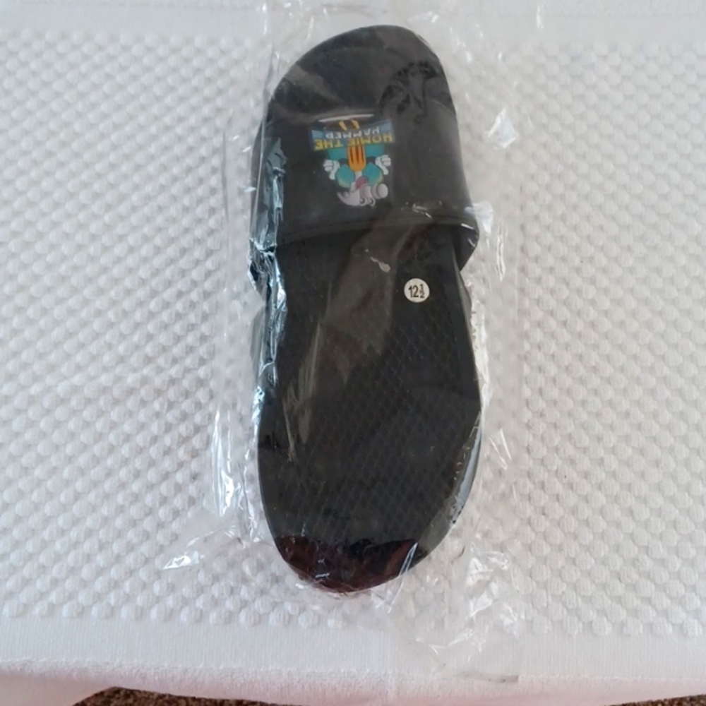 Mens Black Slides Slippers